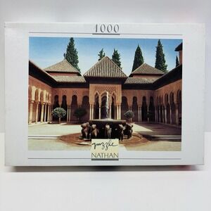 Nathan‎ Puzzle 1000 Pieces L'Alhambra Granada 44x66,5 cm Vintage 1997